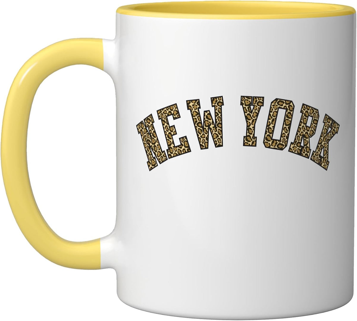 New York Leopard Cheetah Ceramic Mug