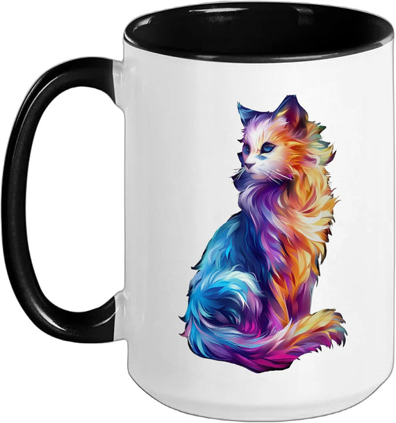 Cat Colorful Ceramic Mug