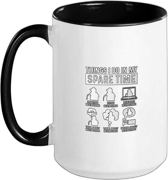 Funny Beatboxing Hobby Rhythm Lovers Vocal Percussion Ceramic Mug