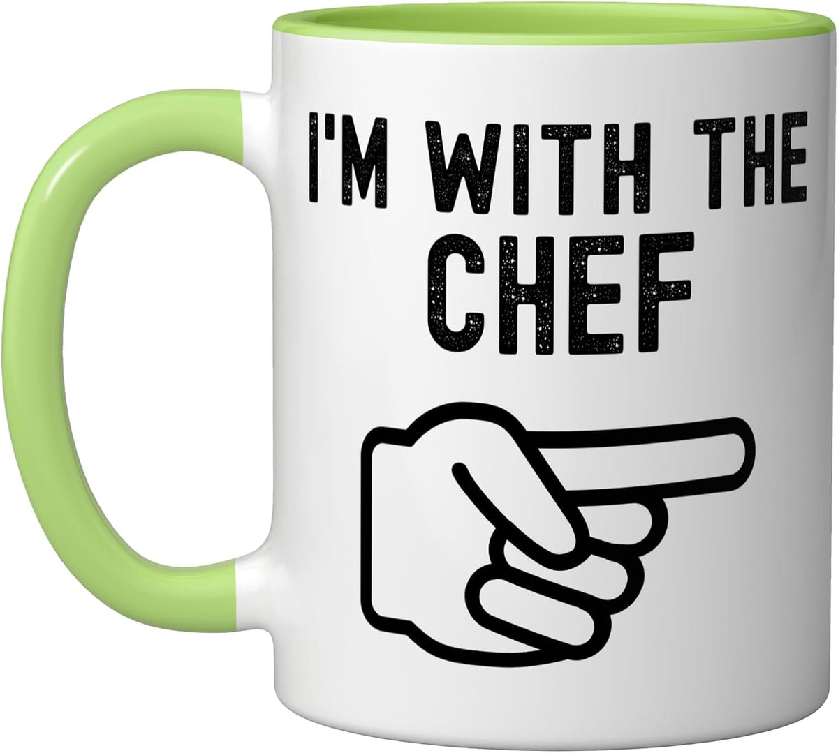 I'm with the Chef Couples Halloween Ceramic Mug
