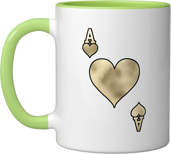 Ace of Hearts Playing Card Halloween Costume Light Ceramic Mug