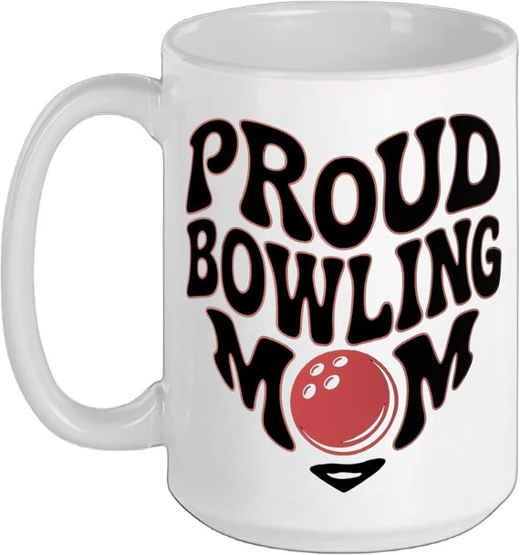 Proud Bowling Mom Mother's Day Bowling Christmas Ceramic Mug