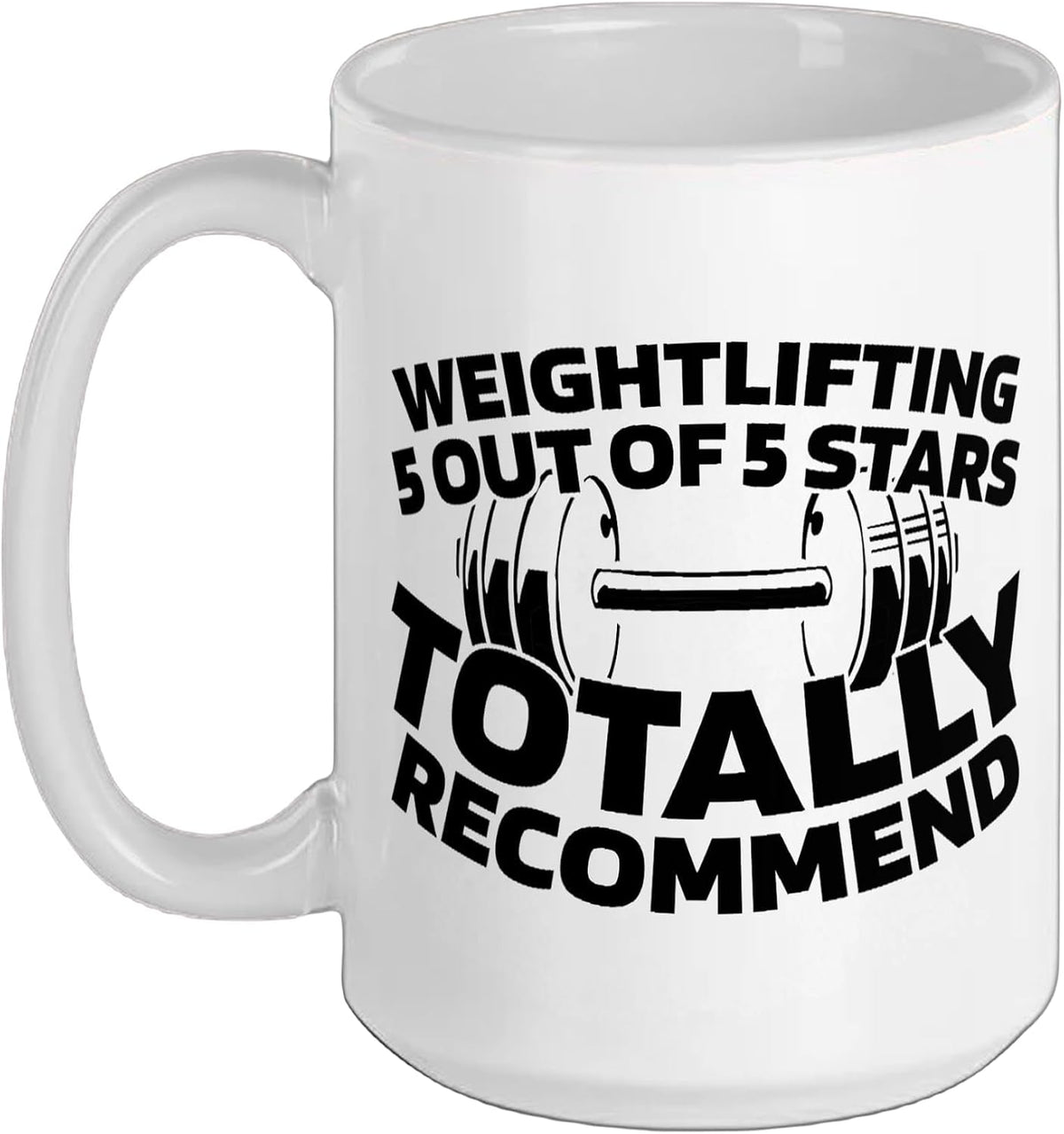 Weightlifting Weights - Lifting Bar Weightlifter Ceramic Mug