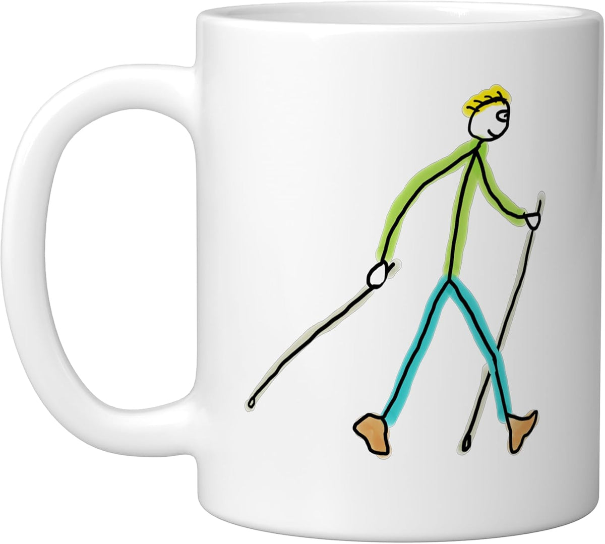 Nordic Walking Ceramic Mug