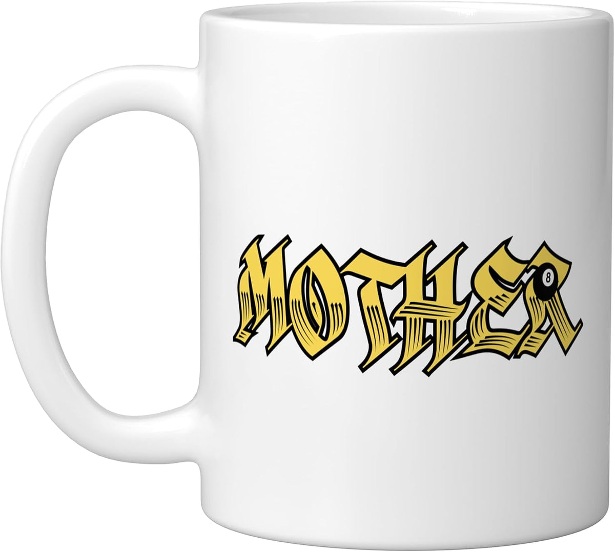 Mother Eight Ball Alternative Punk 90's Mother's Day New Ceramic Mug