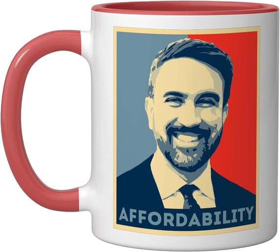 Mamdani Affordability New York Pop Art Retro Ceramic Mug