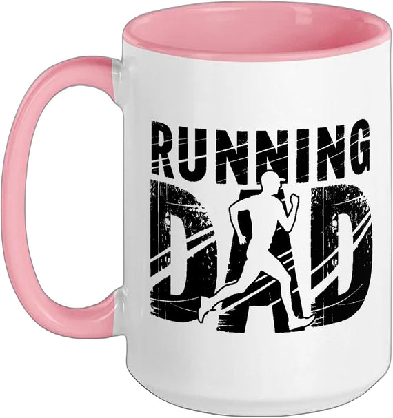 Running Dad Retro Christmas Ceramic Mug