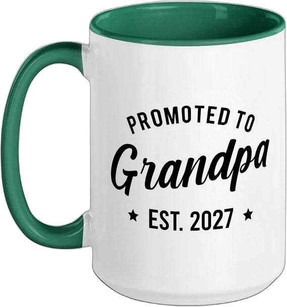 Promoted To Grandpa Again 2027 Loading Gift Ceramic Mug