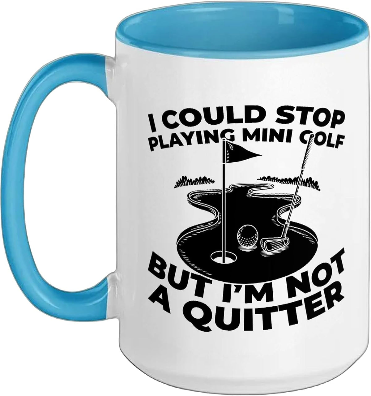 Mini Golf Putting Family Fun Outdoor Mini Golf Ceramic Mug