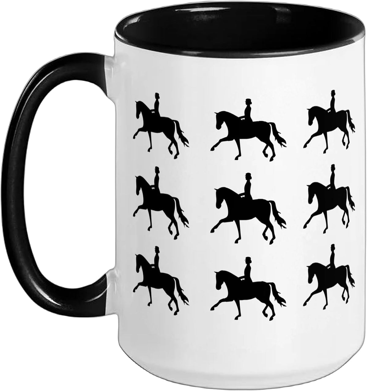 Dressage Horse Ceramic Mug