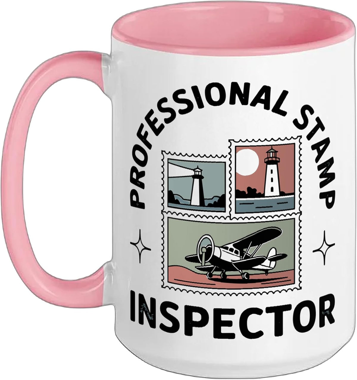 Professional Stamp Inspector Funny Stamp Collector Ceramic Mug