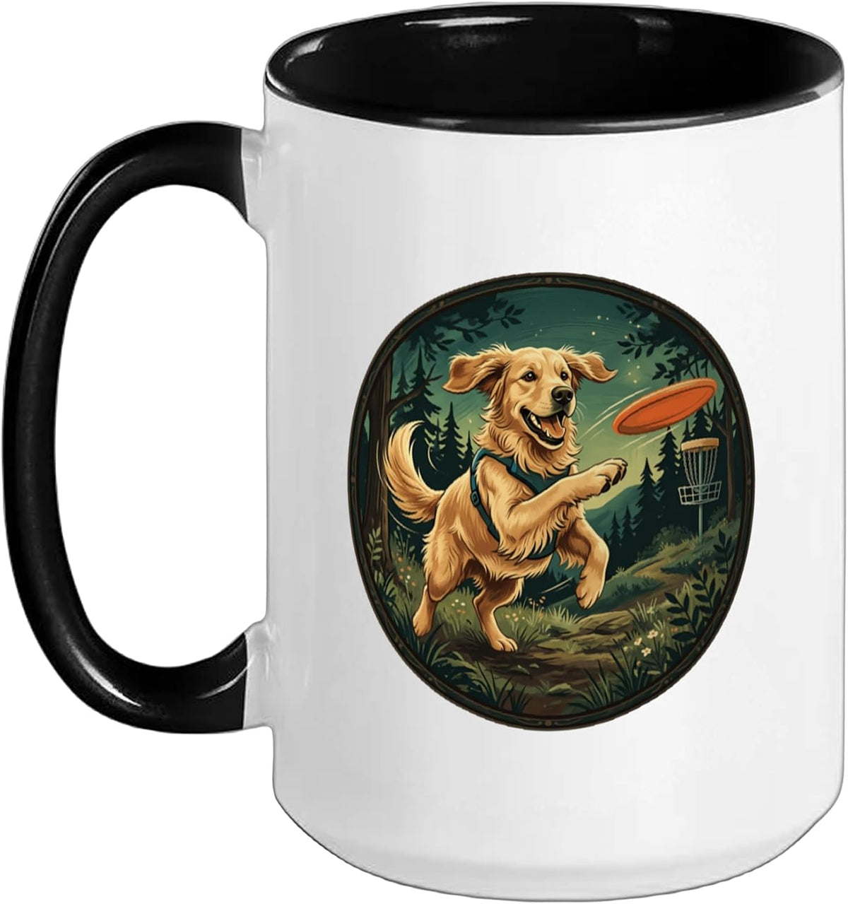 Disc Golf Basket Frolfing Disc Golf Player Disc Golfer Ceramic Mug