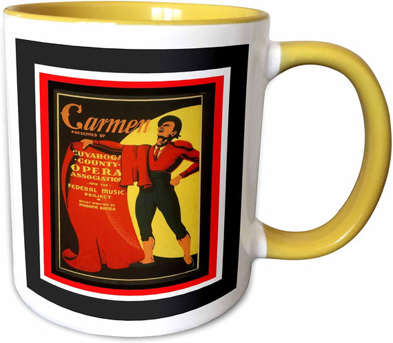 Wpa Carmen Opera Art Deco Poster Ceramic Mug