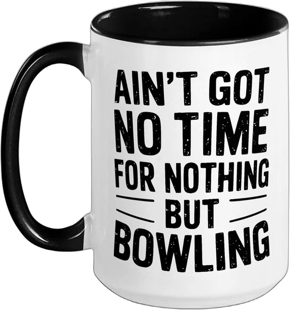 Funny Retro 10-Pin Bowling Player Joke Ceramic Mug