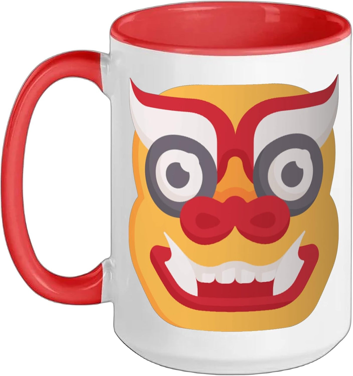 Barong Balinese Mythology King Of Spirits Lion Mask Ceramic Mug