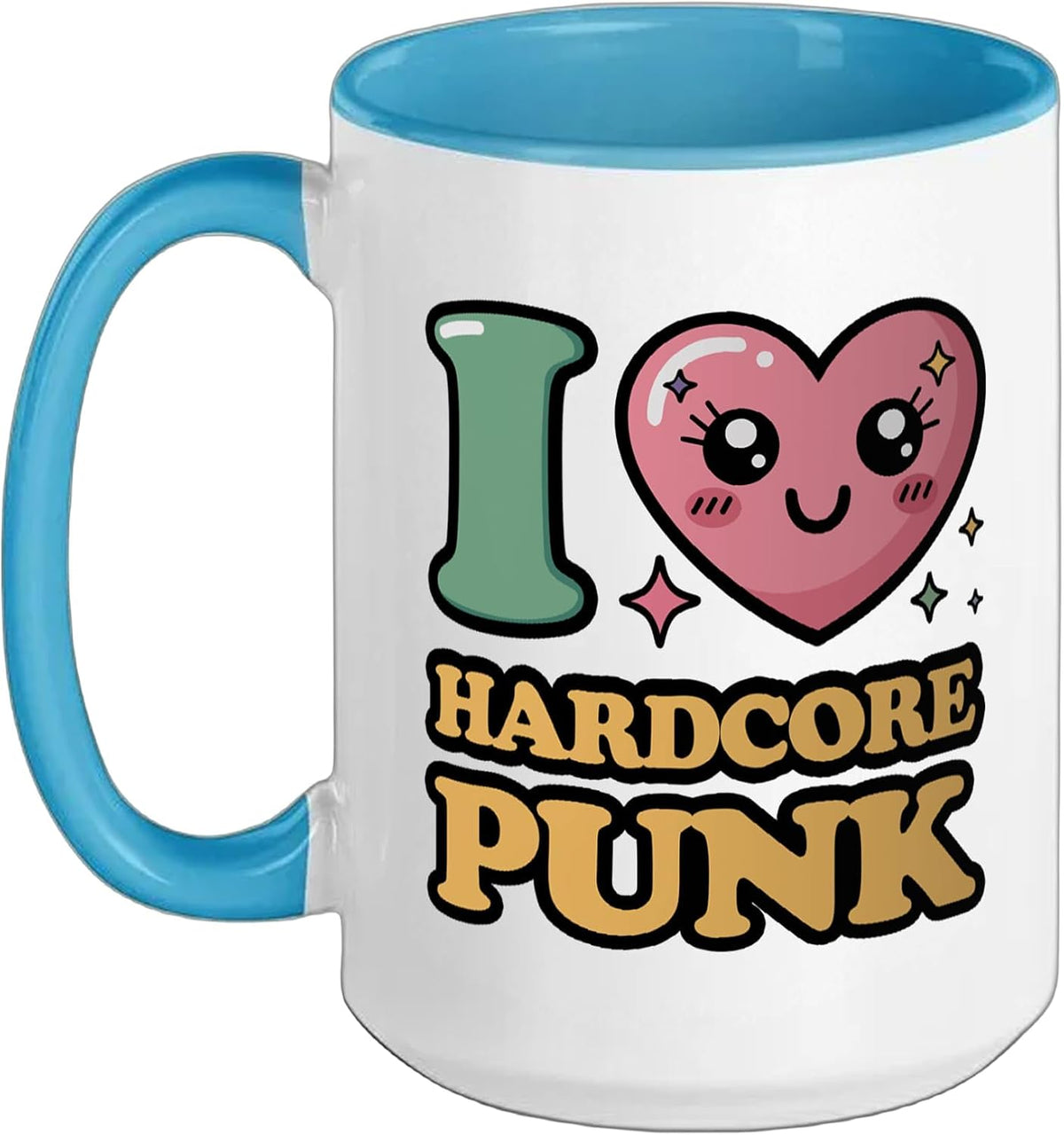I Love Hardcore Punk Ceramic Mug