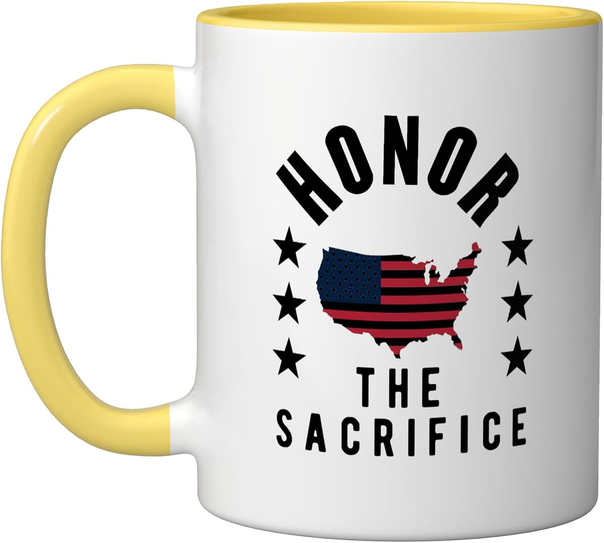 Honor The Sacrifice Memorial Day Ceramic Mug