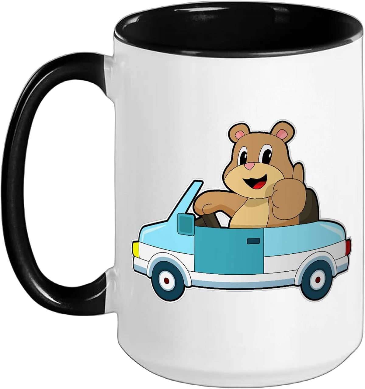 Bear Car Ceramic Mug