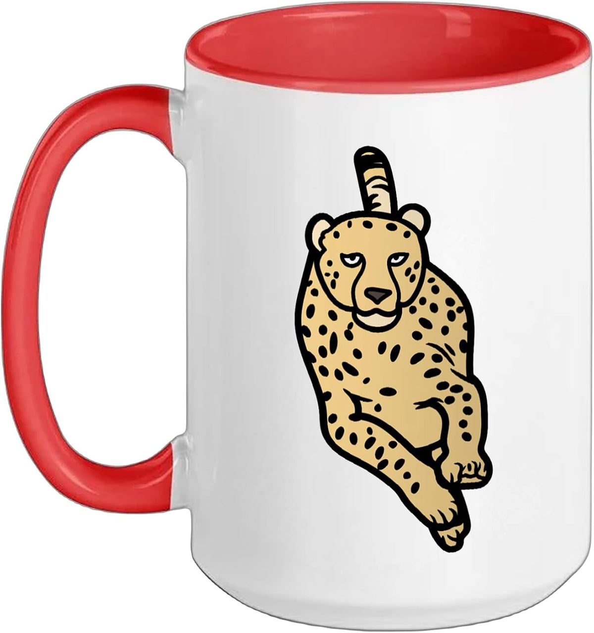 Speedy Running Cheetah Wild Cat Animal Hunting For Prey Ceramic Mug