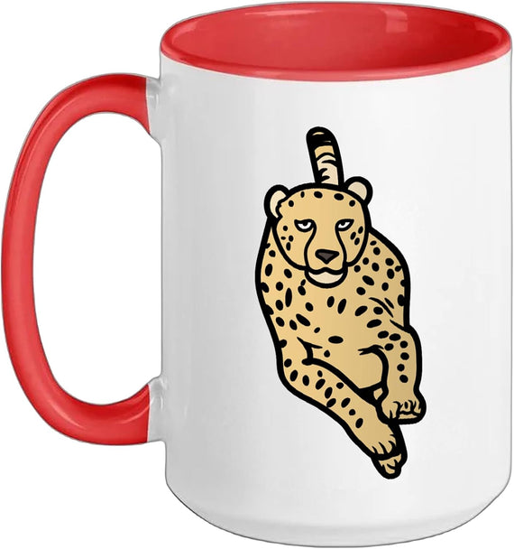 Speedy Running Cheetah Wild Cat Animal Hunting For Prey Ceramic Mug