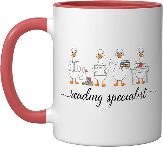 Reading Specialist Coach Teacher Literacy Interventionist Ceramic Mug