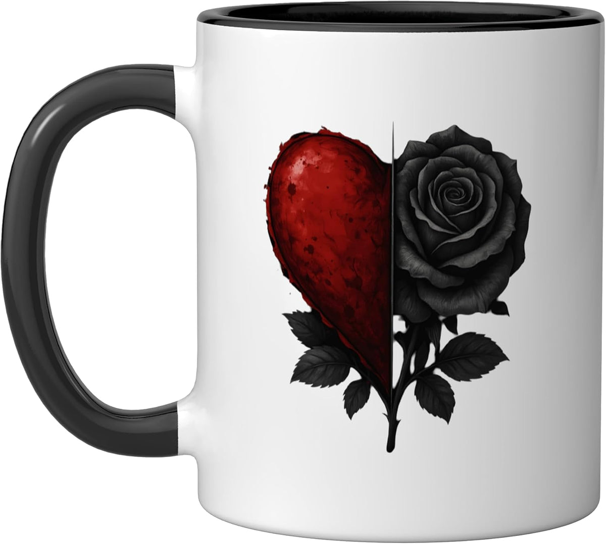 Black Rose Flower Botanist Garden Gardening Flower Rose Ceramic Mug