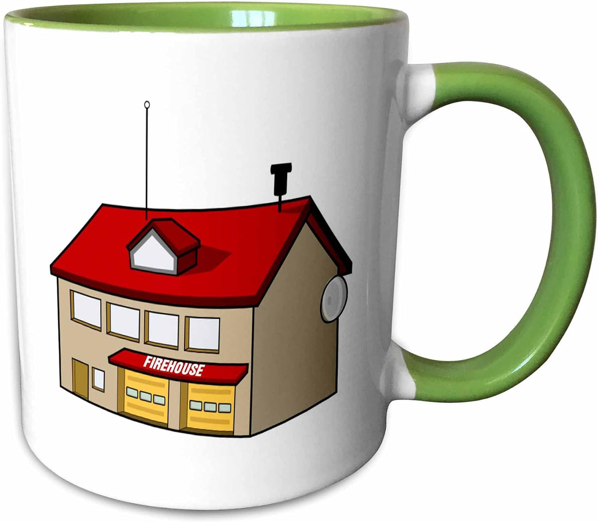 Red N Tan Firehouse Ceramic Mug
