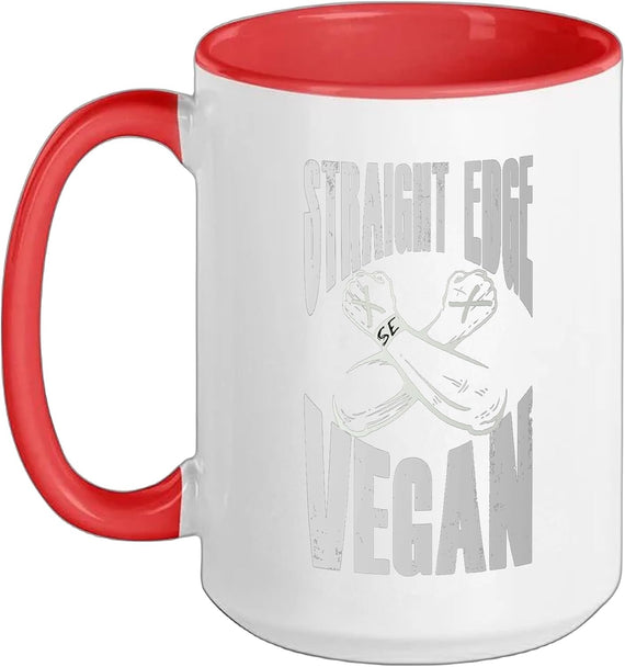 Straight Edge Vegan, Anti-Drug, Punk Ceramic Mug
