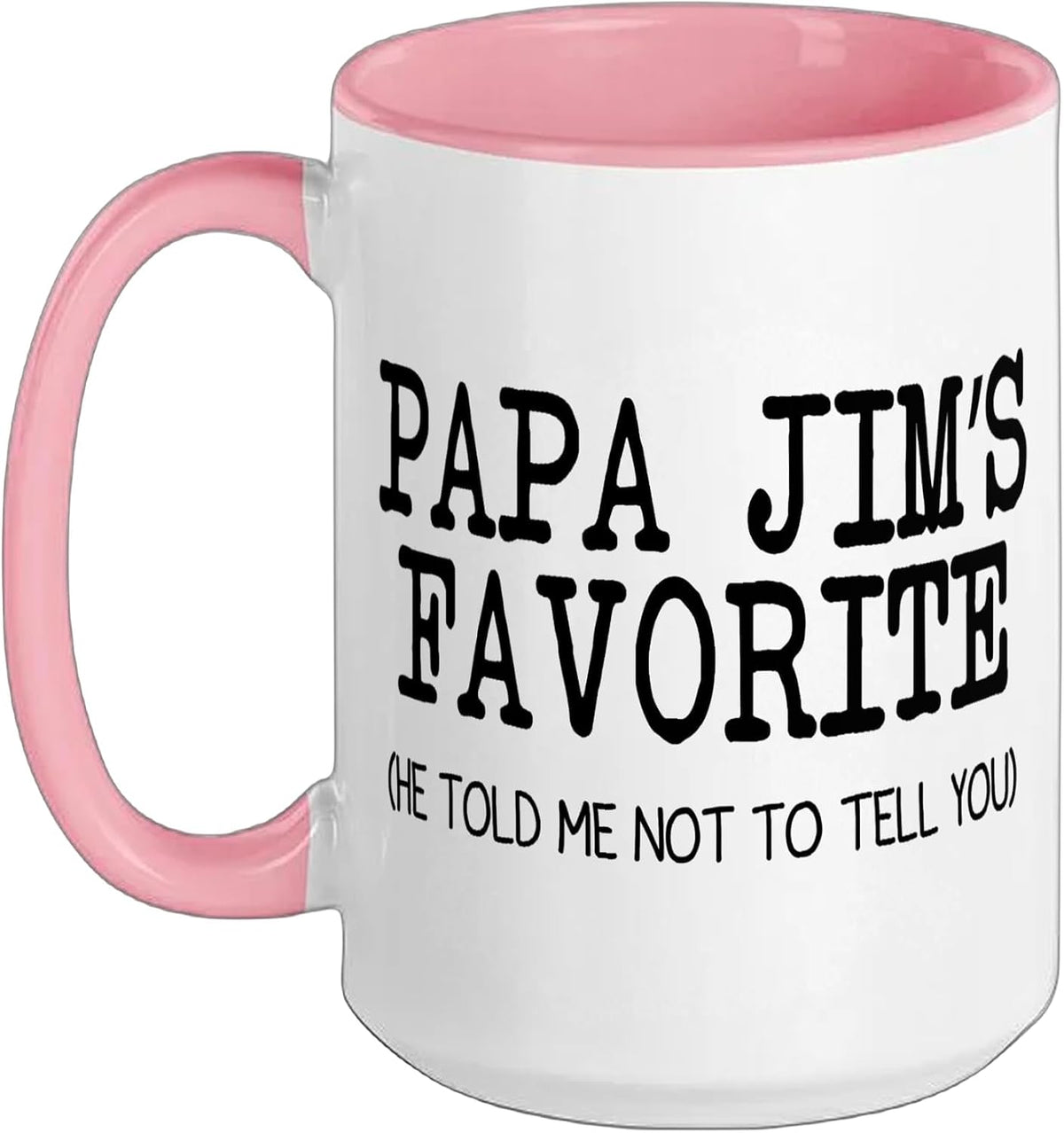 Papa Jim’S Favorite Funny Family Grandson Granddaughter Ceramic Mug