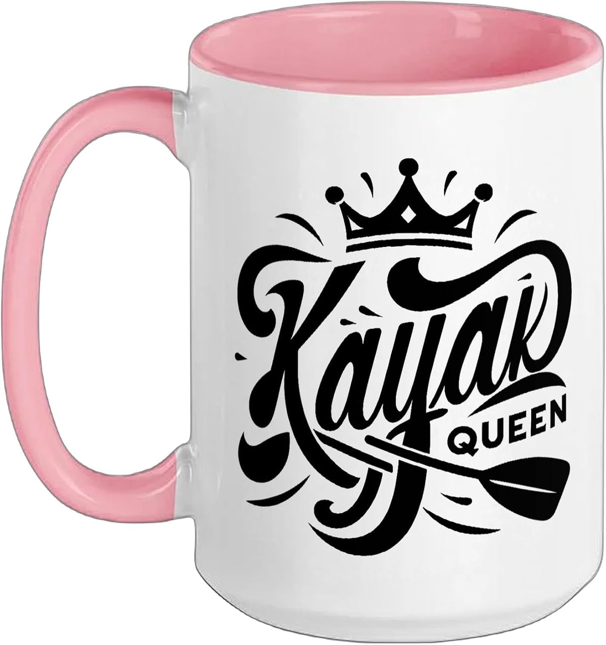 Kayak Queen Kayaking Kayaks Kayaker Paddle Paddling Ceramic Mug