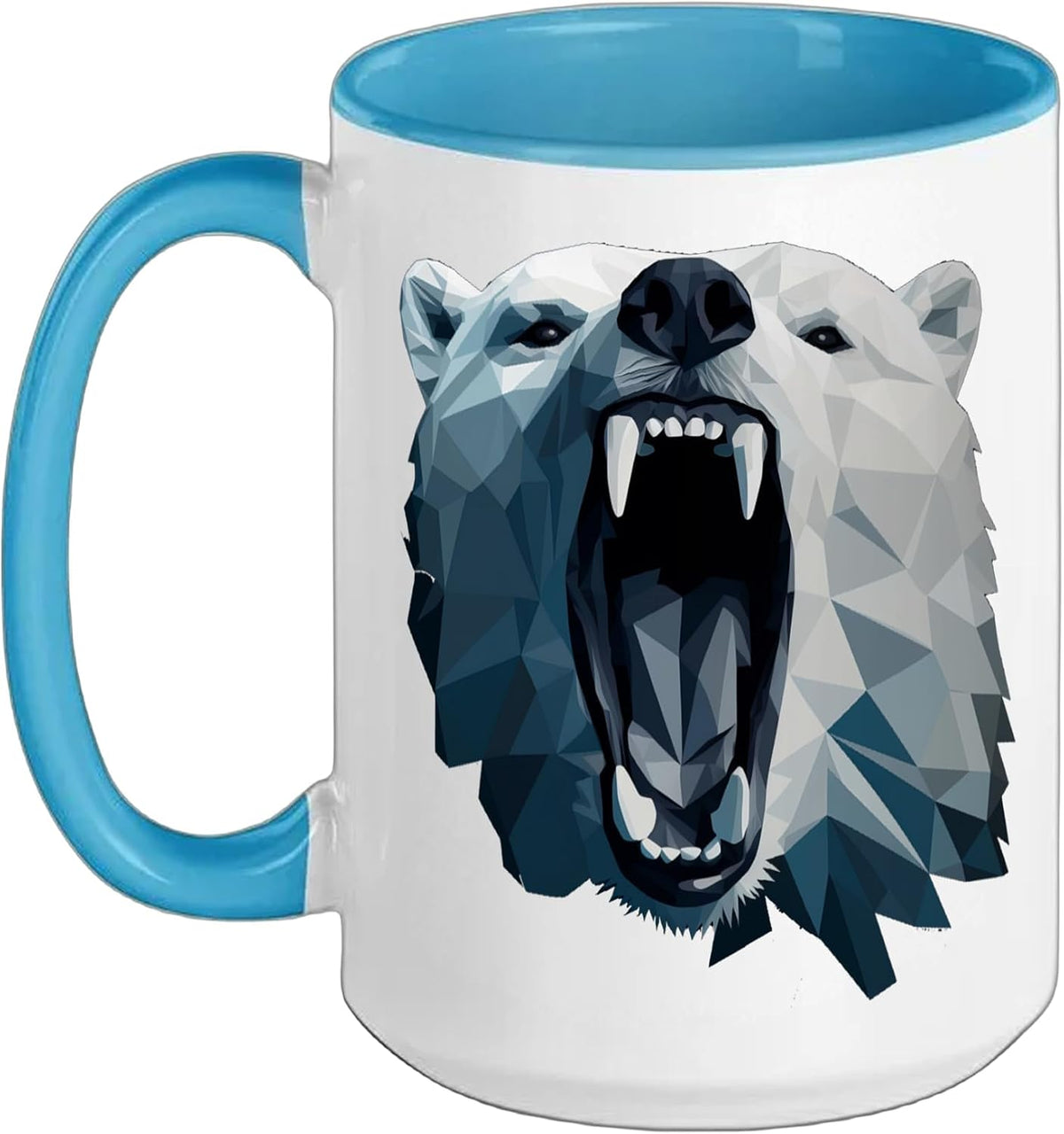 Geometric Style Polar Bear Ceramic Mug