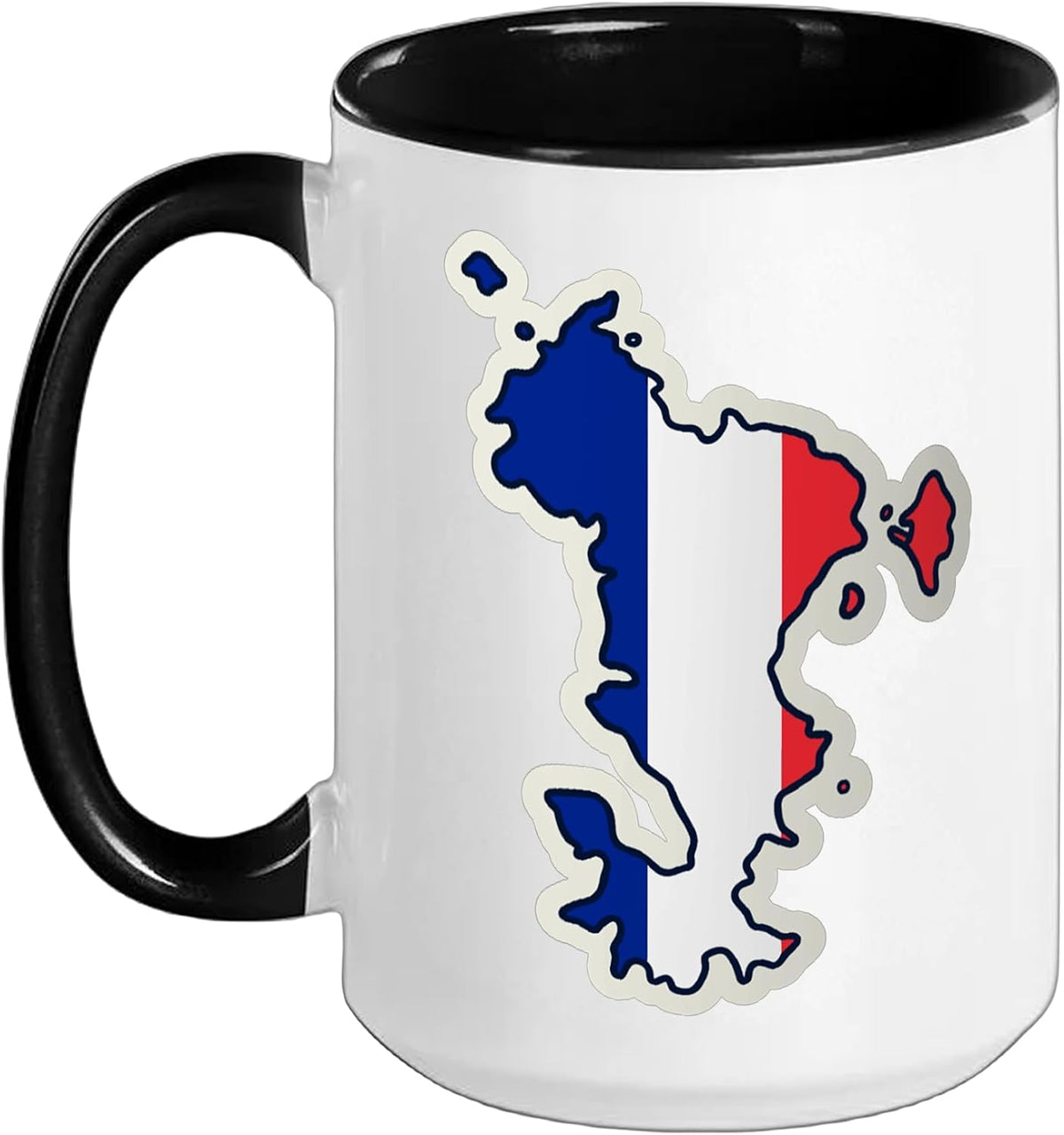Mayotte France Flag Map Indians Ocean Island Design Ceramic Mug
