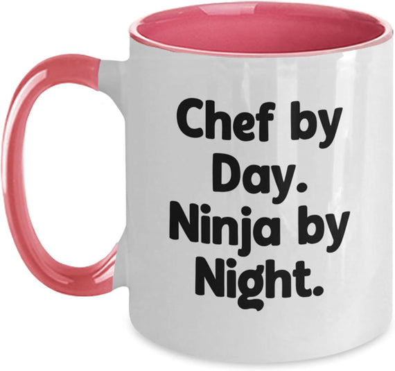Chef by Day Ninja by Night Funny Ceramic Mug