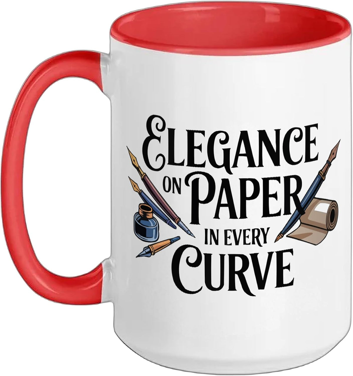 Calligrapher Calligraphic Writing Typography Calligraphy Ceramic Mug