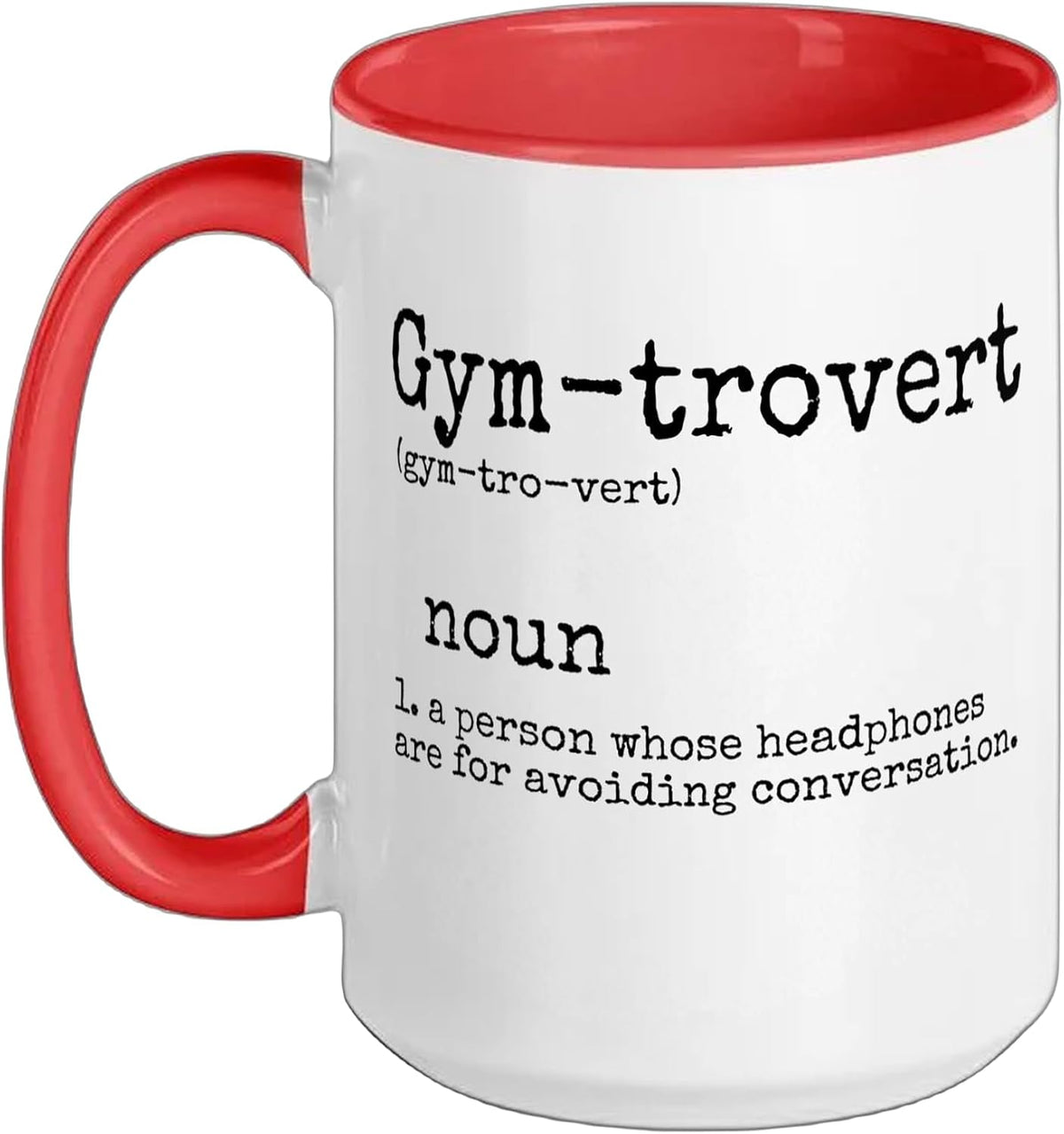 Workout Men Gym Lifting Gym-Trovert Ceramic Mug