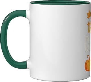 One Thankful Daddy Thanksgiving Pumpkin Pie Family Dinner Ceramic Mug