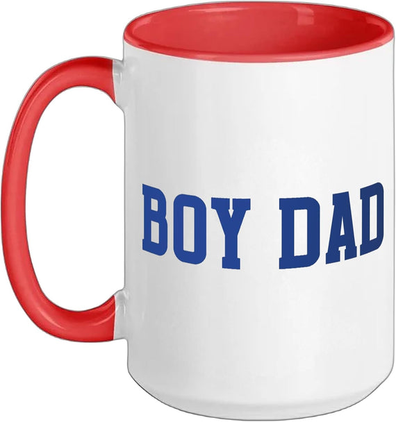 Boy Dad Proud Father Family Identity Christmas Ceramic Mug