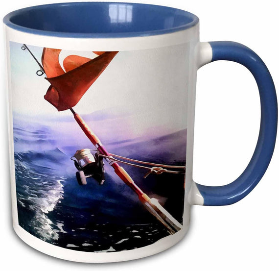 It Is Reel Gone Fishing Acrylic Painting Ceramic Mug