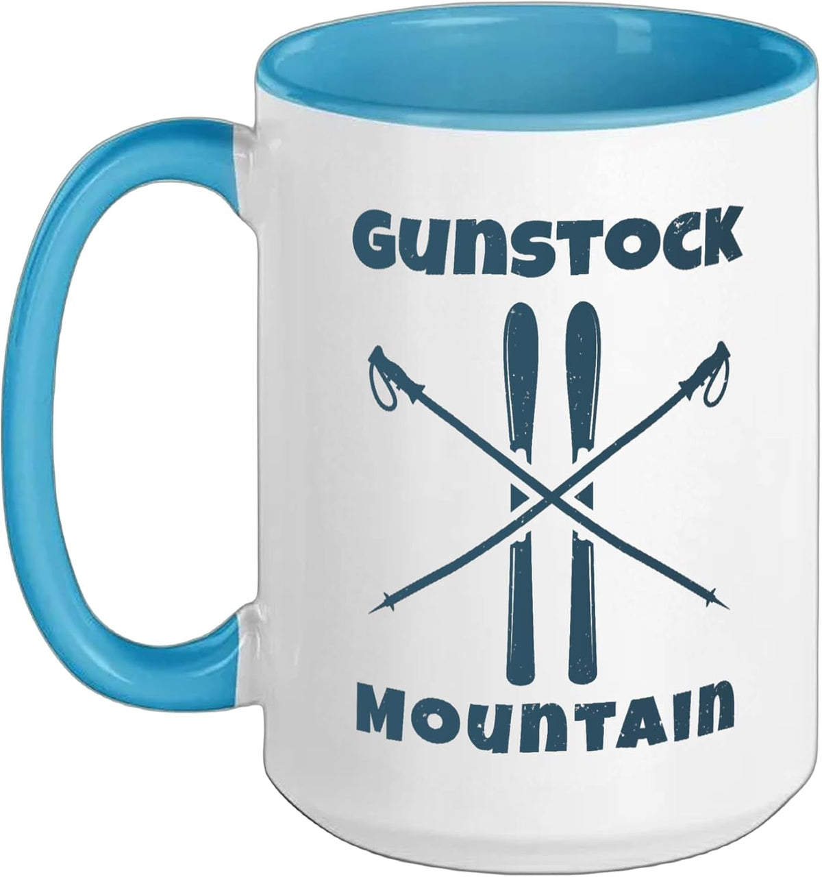 Gunstock Mountain Skiing Skier Skis Poles Down Hill Slalom Ceramic Mug
