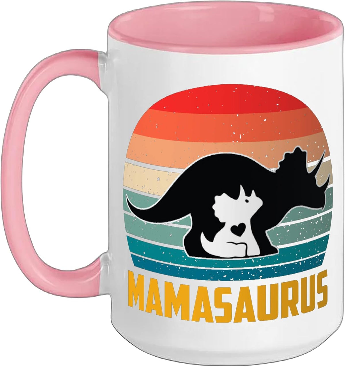 Funny Mamasaurus Shirt Mother’S Day Retro Vintage Ceramic Mug