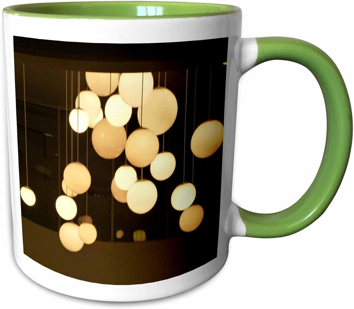Glowing Paper Globe Lanterns Photo Ceramic Mug