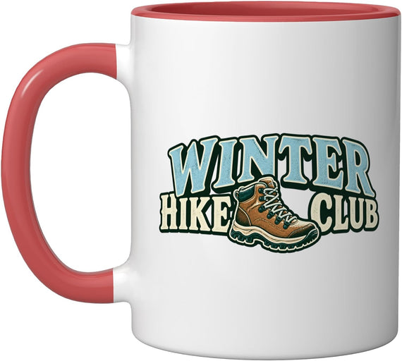 Winter Hike Club Matching Hiking Group Ceramic Mug