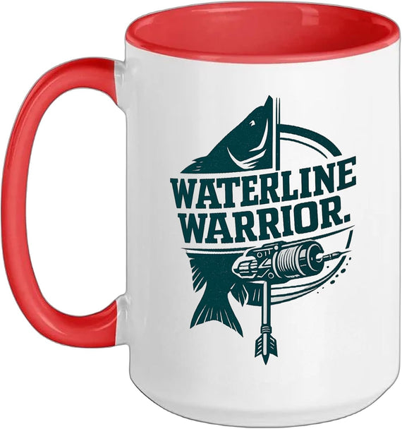Waterline Warrior Bowfishing Hunter Funny Ceramic Mug