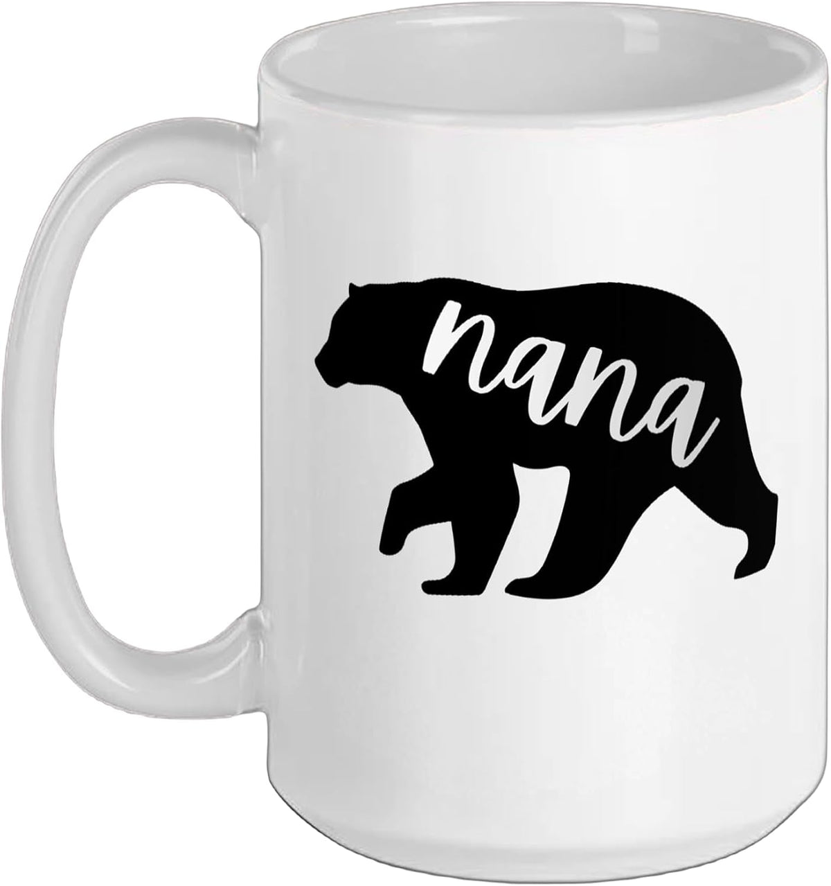 Nana Bear Silhouette Grandma Gift Ceramic Mug