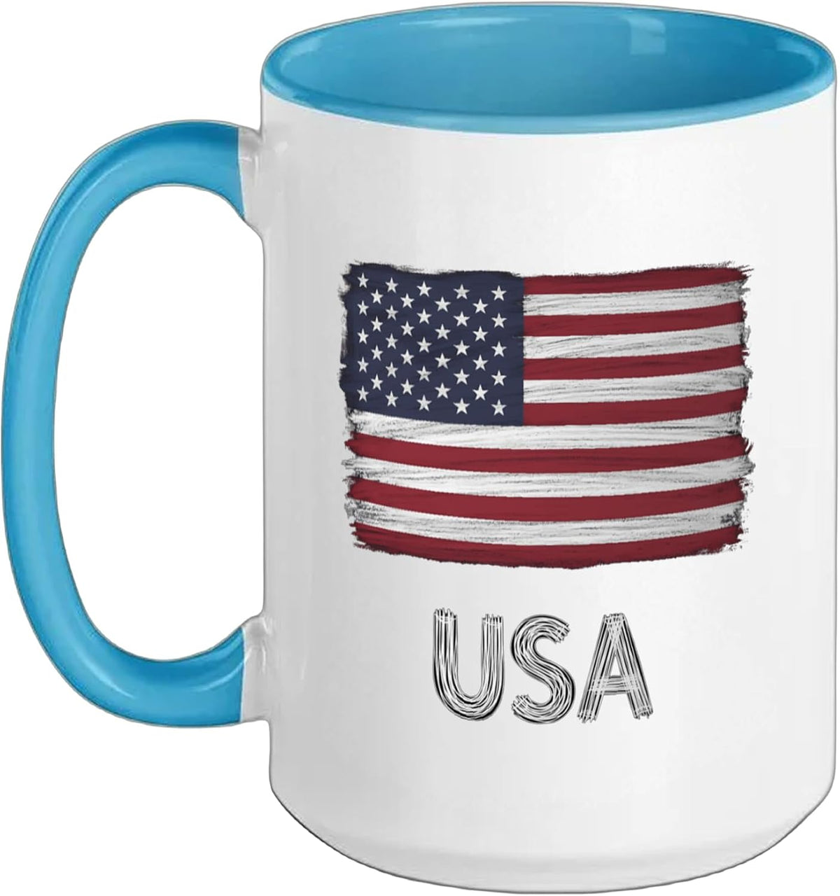 American Flag Usa Flag Red White Blue Patriotic 4th Of Ceramic Mug