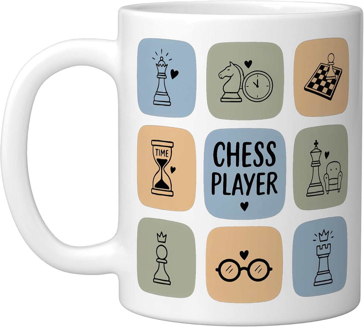 Chess Player Board Game Strategy Ceramic Mug