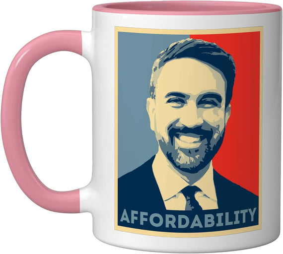 Mamdani Affordability New York Pop Art Retro Ceramic Mug