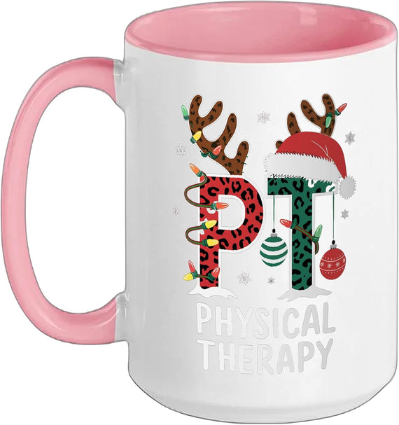 Pt Physical Therapist Christmas Ceramic Mug