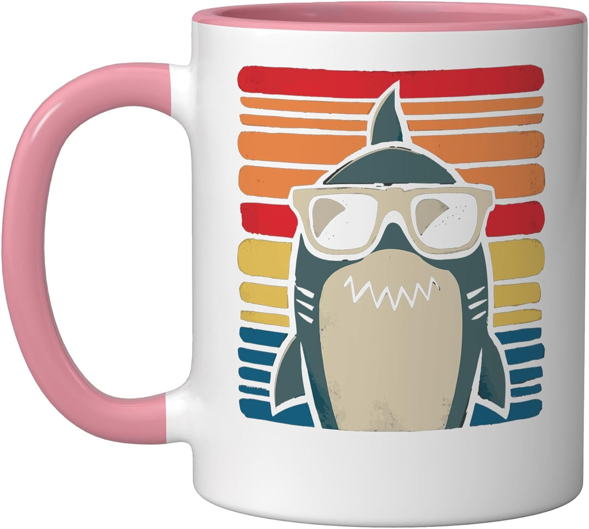 Shark Retro Sharks Ocean Retro Ceramic Mug