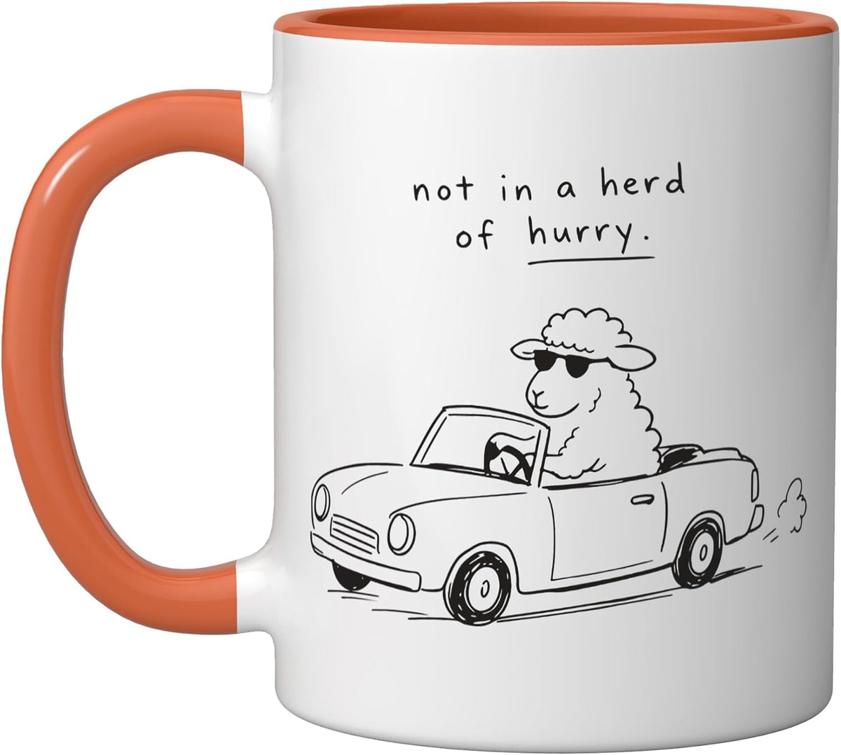 Funny Sheep Jokes Humor Driving Ceramic Mug